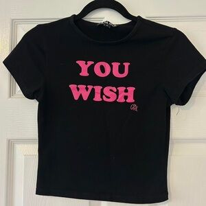 ‘You Wish’ I.AM.GIA Black Tee